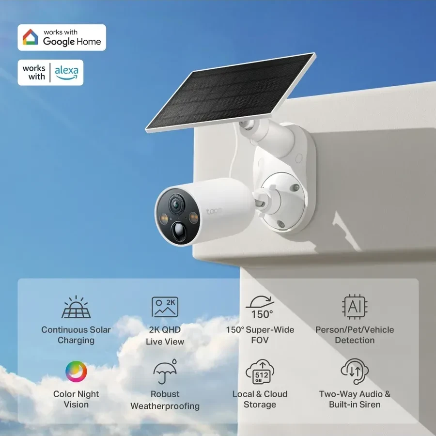 Камера Tapo C425, Wi-Fi, солнечная панель