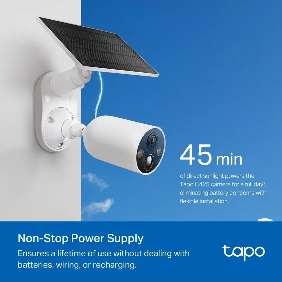 Камера Tapo C425, Wi-Fi, солнечная панель — 3