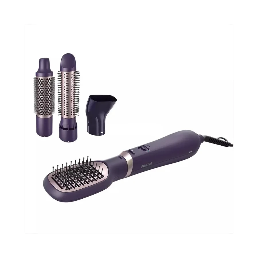Фен-щётка Philips 3000 BHA313/00, 800 Вт, ионизация, фиолетовый