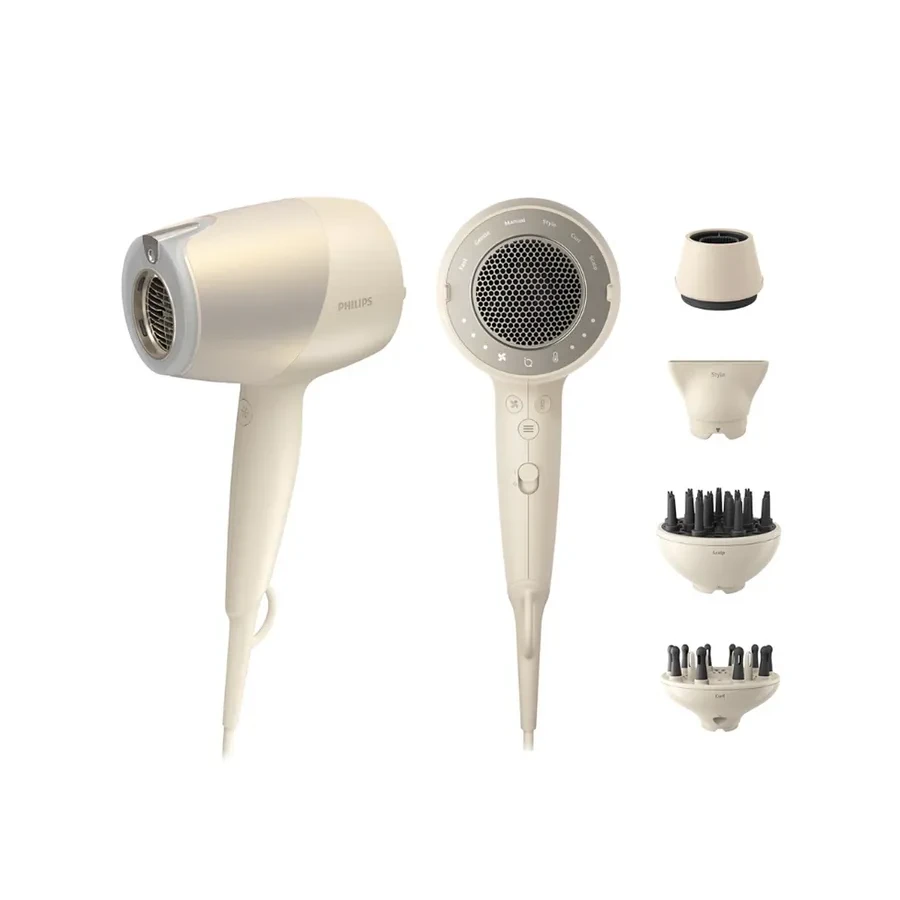 Фен Philips 9000 BHD829/00, 1800 Вт, 3 скорости, золотой — 3