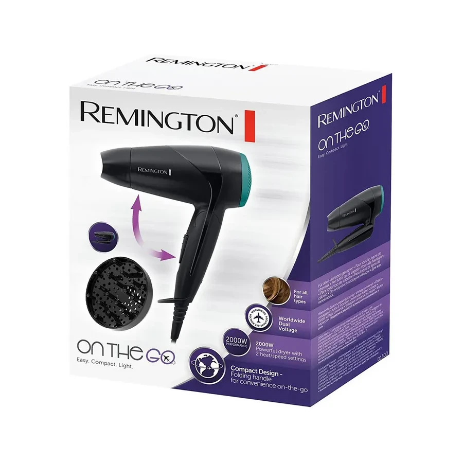 Фен Remington D1500, DC-мотор, 2000 Вт, складная ручка — 3