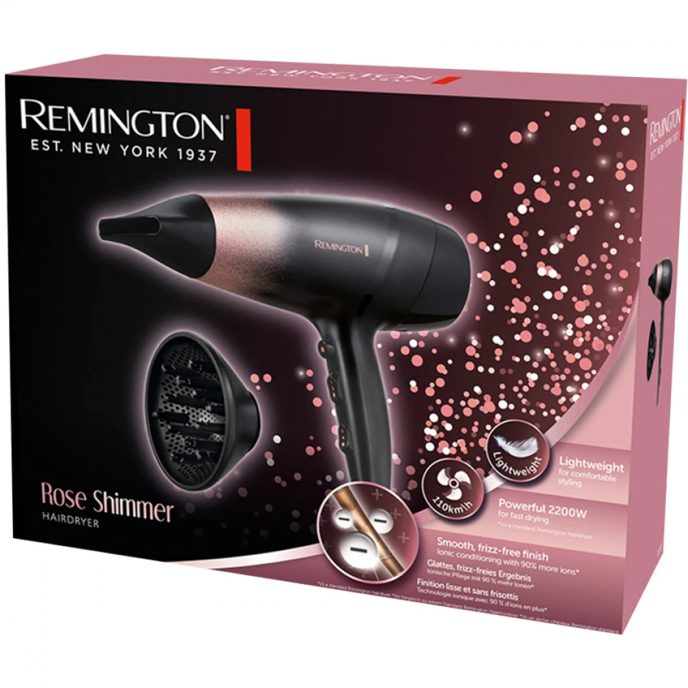 Фен Remington D5305, DC-мотор, 2000 Вт, диффузор и концентратор — 3