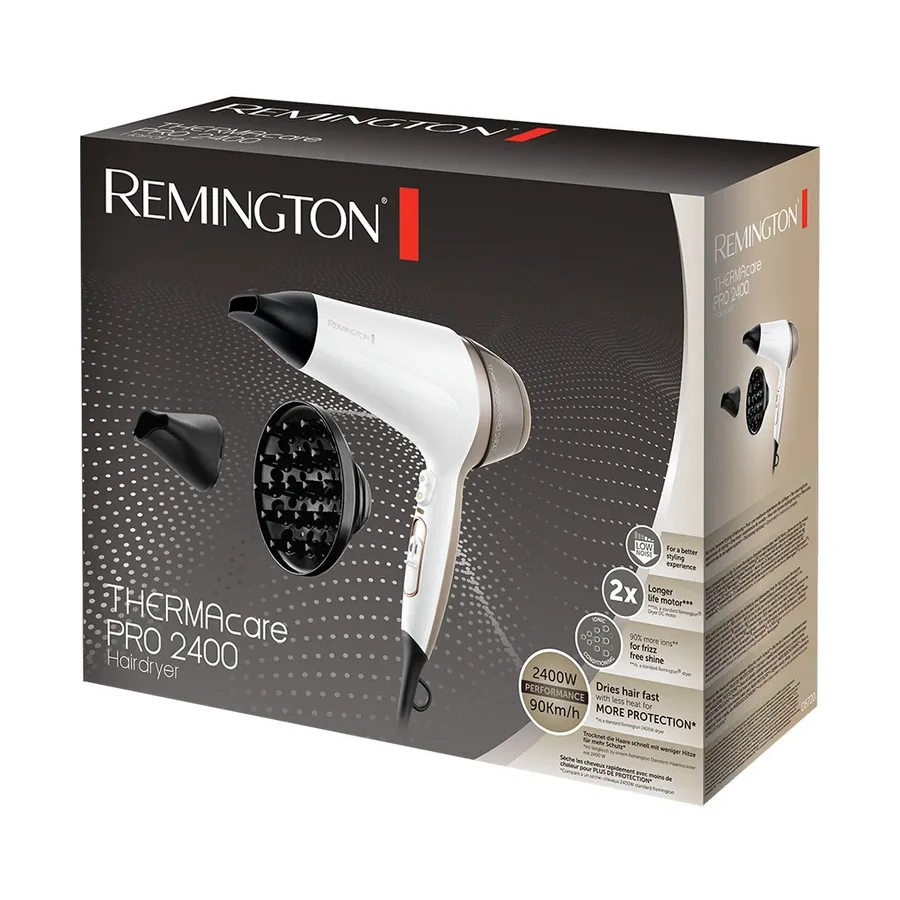 Фен Remington D5720, AC-мотор, 2200 Вт, белый