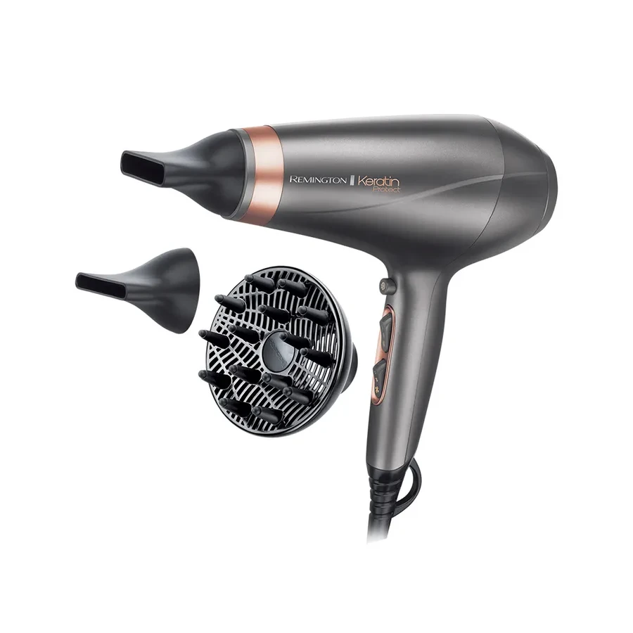 Фен Remington AC8820, AC-мотор, 2200 Вт, серебристый — 2