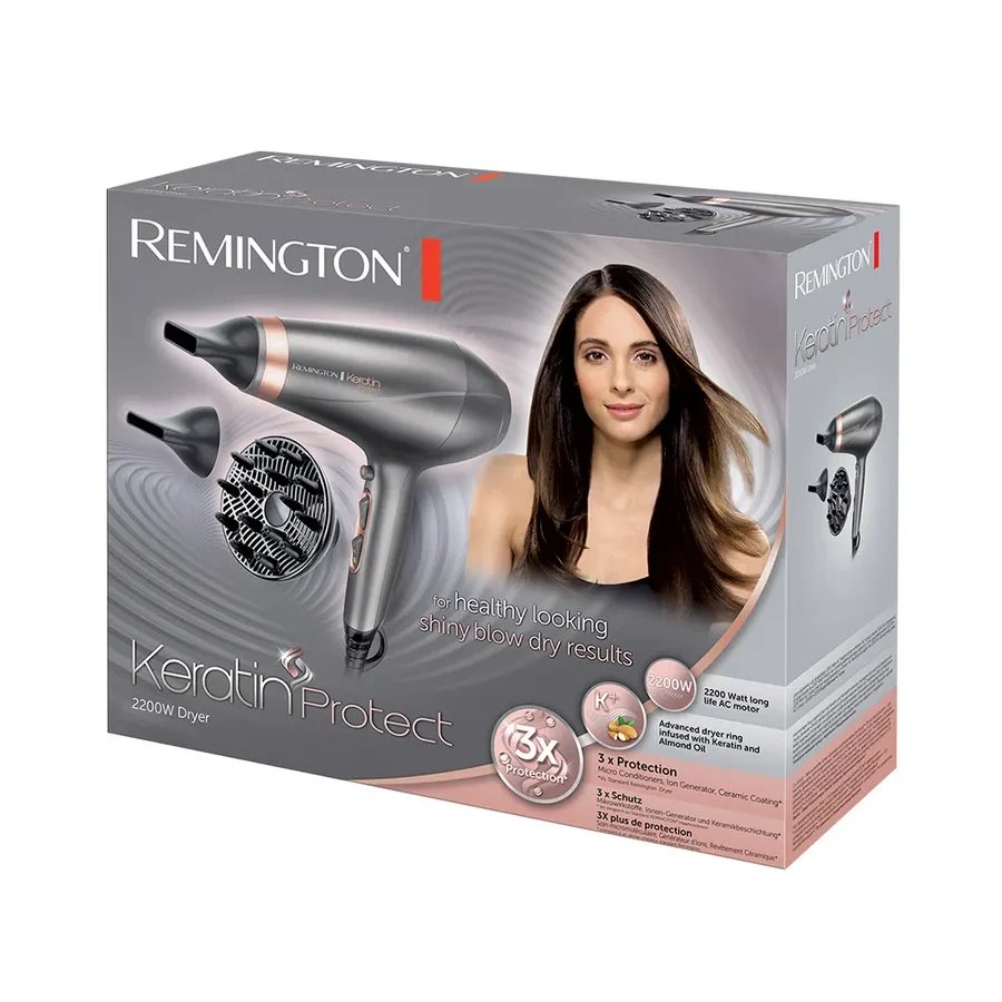 Фен Remington AC8820, AC-мотор, 2200 Вт, серебристый — 3