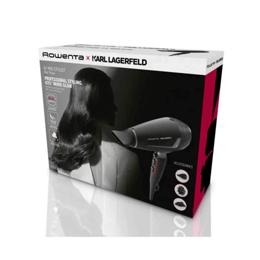 Фен Rowenta CV888LF0, AC-мотор, 2200 Вт, ионизация, черный — 3