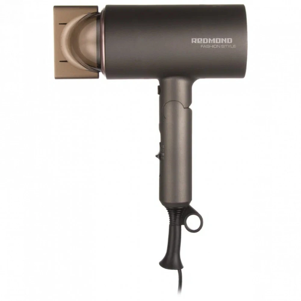 Фен Redmond RF-534, 1600 Вт, складная ручка, серый/розовый — 3