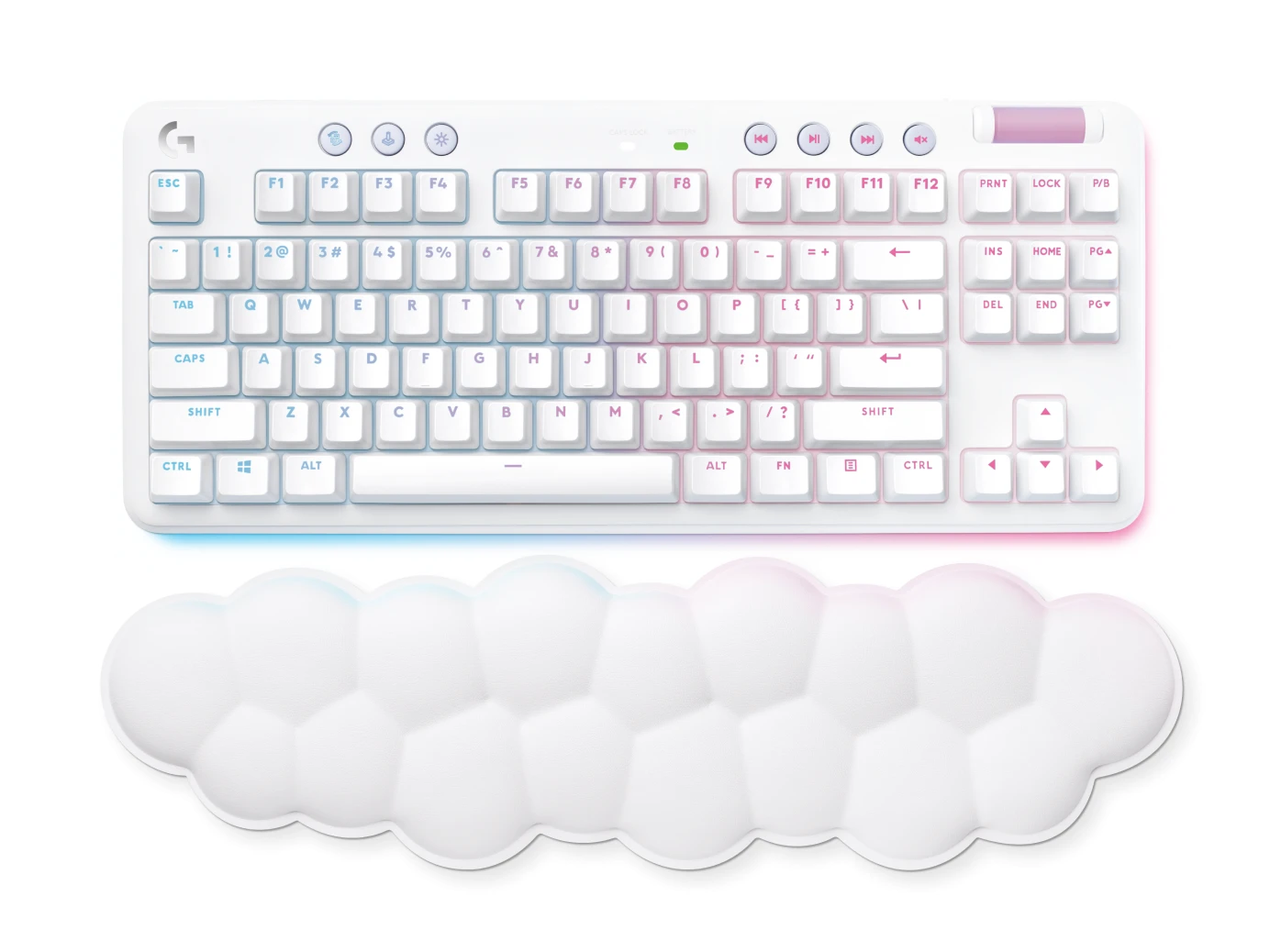 Клавиатура LOGITECH G715 TKL LIGHTSPEED RGB Wireless Gaming Keyboard - OFF WHITE - RUS - TACTILE — 2