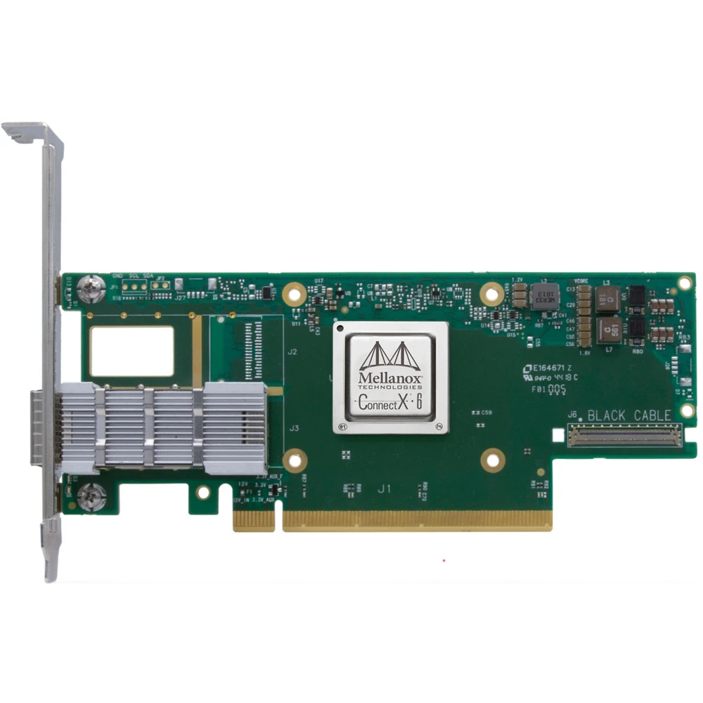 Сетевой адаптер Mellanox ConnectX-6 VPI MCX653105A-HDAT-SP, 1xQSFP56, 200 Гбит/с, PCIe 4.0 x16