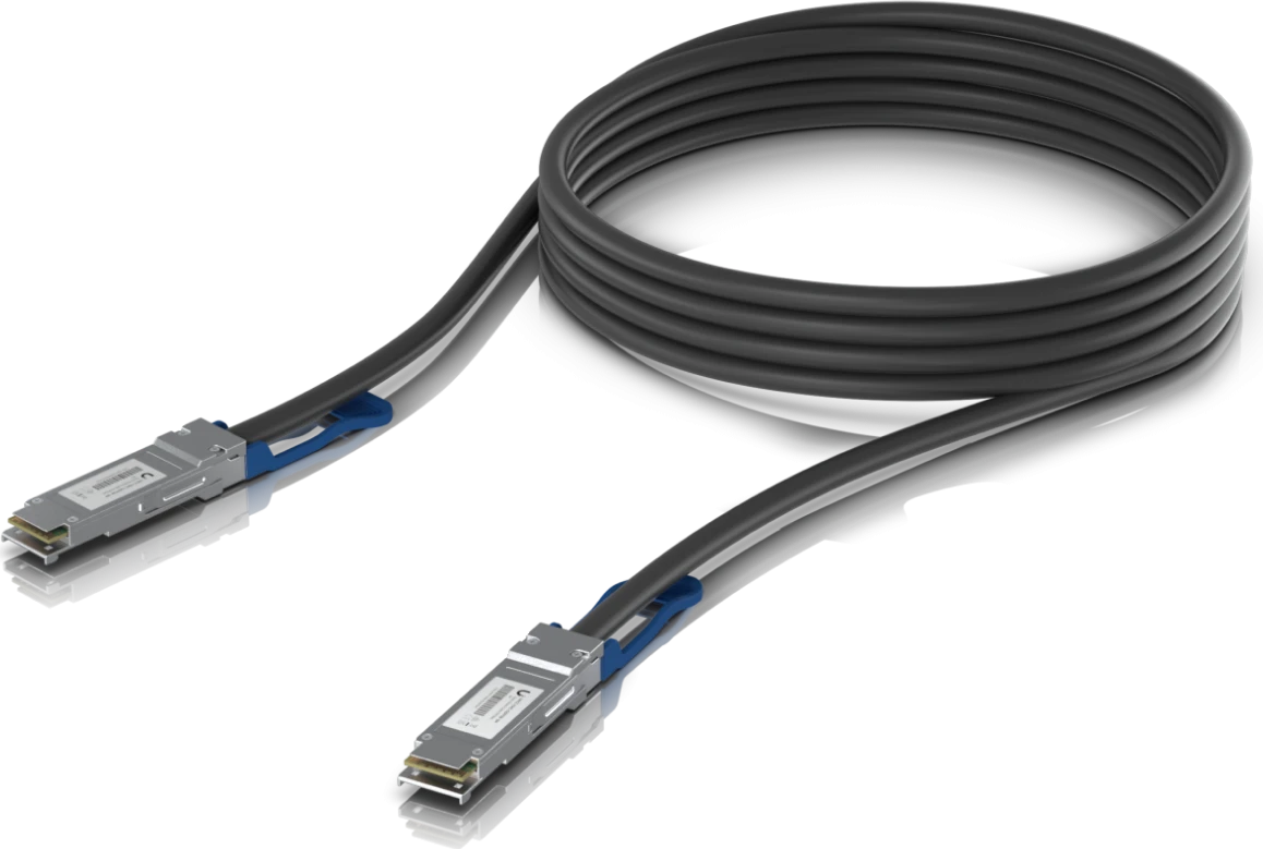Кабель Ubiquiti UACC-DAC-QSFP28-3M, DAC QSFP28, 100 Гбит/с, 3 м, пассивный медный — 2