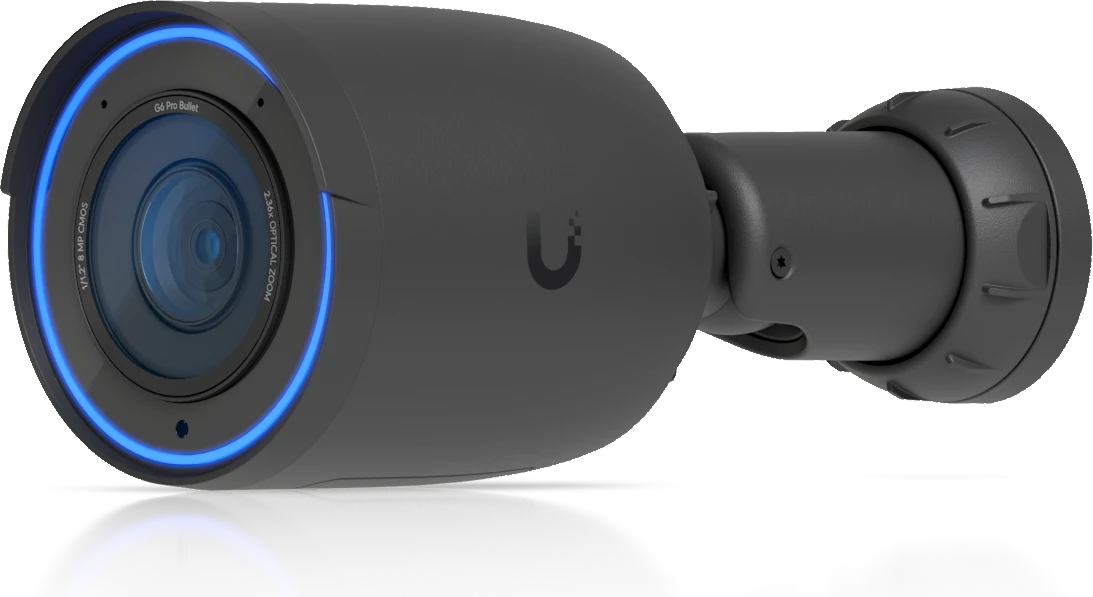 IP-камера Ubiquiti UniFi Protect G6 Pro Bullet, 4K, PoE+, оптический зум, уличная, цилиндрическая, чёрная