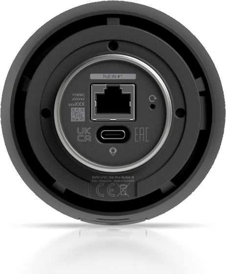 IP-камера Ubiquiti UniFi Protect G6 Pro Bullet, 4K, PoE+, оптический зум, уличная, цилиндрическая, чёрная — 4