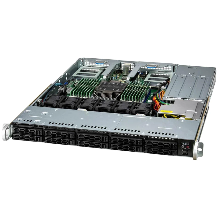 Сервер Supermicro assembled server based on SYS-111C-NR-G1 X13 UP CloudDC 1U, 4510,1 28G,2x960G,10G,HF,RoHS — 2