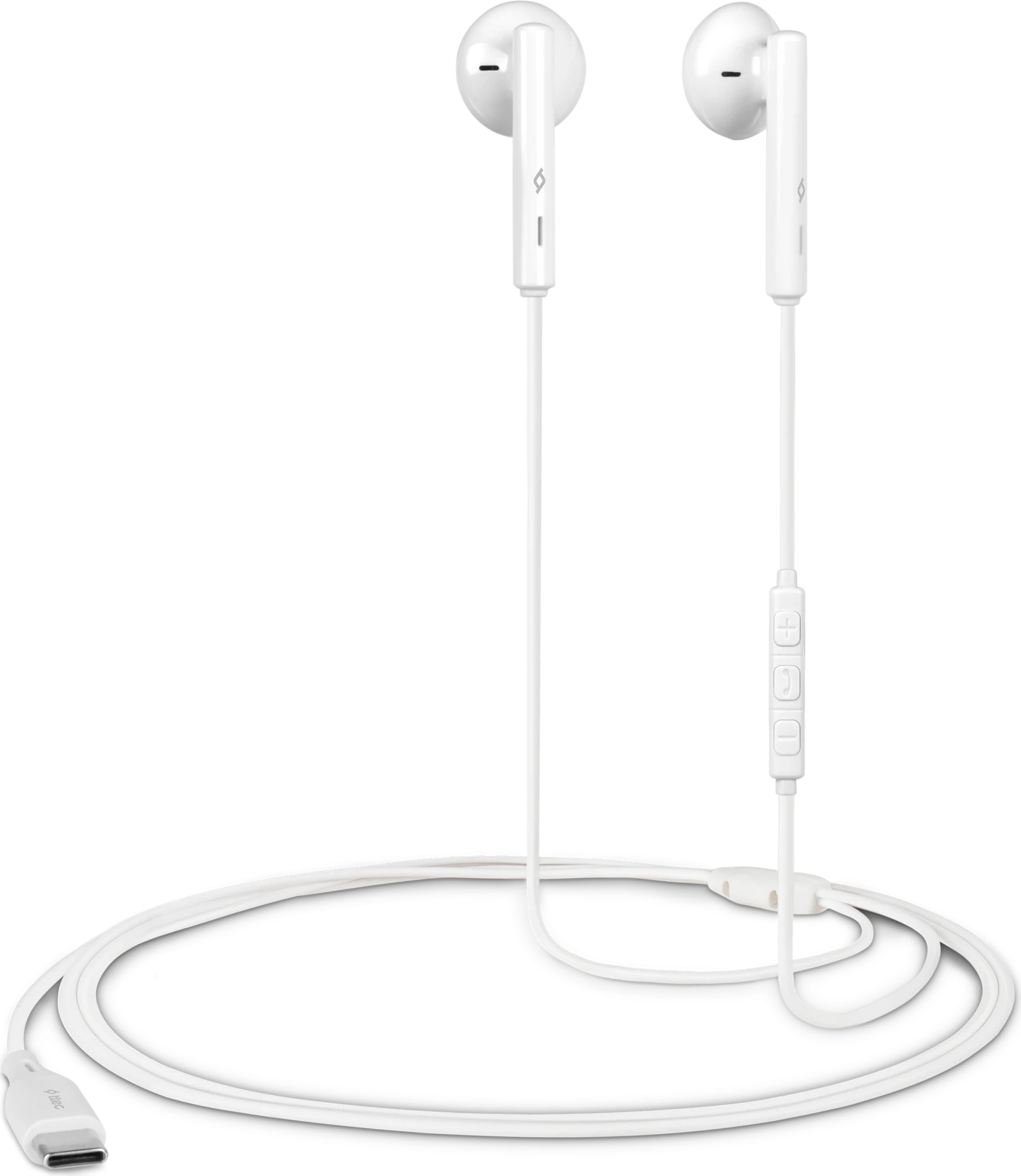 Проводная гарнитура ttec Rio 2, USB-C, внутриканальная, с микрофоном, белая