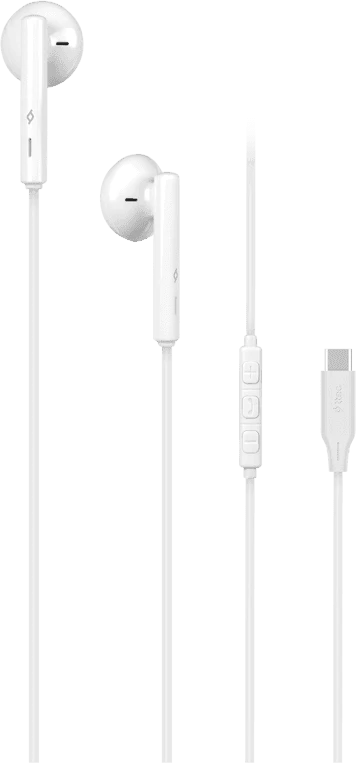 Проводная гарнитура ttec Rio 2, USB-C, внутриканальная, с микрофоном, белая — 3