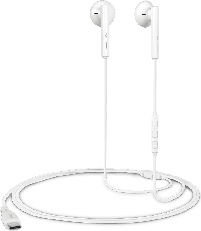 Проводная гарнитура ttec Rio 2, USB-C, внутриканальная, с микрофоном, белая — 5