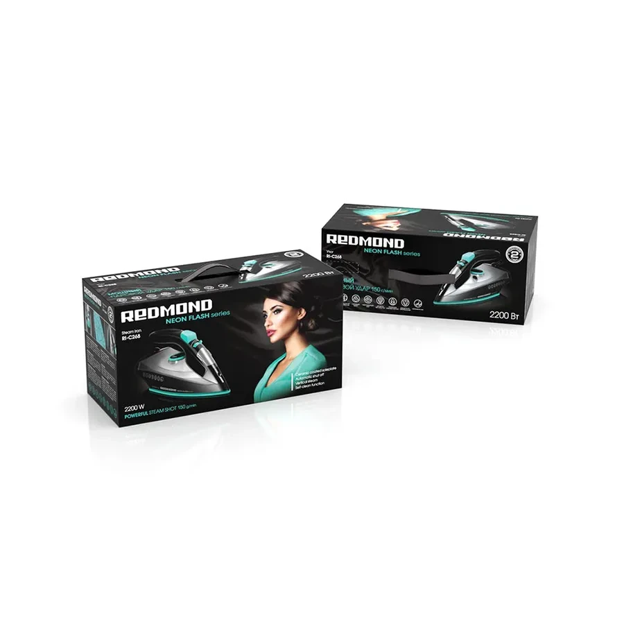 Утюг Redmond RI-C268, 2200W, мятный, керамика — 3