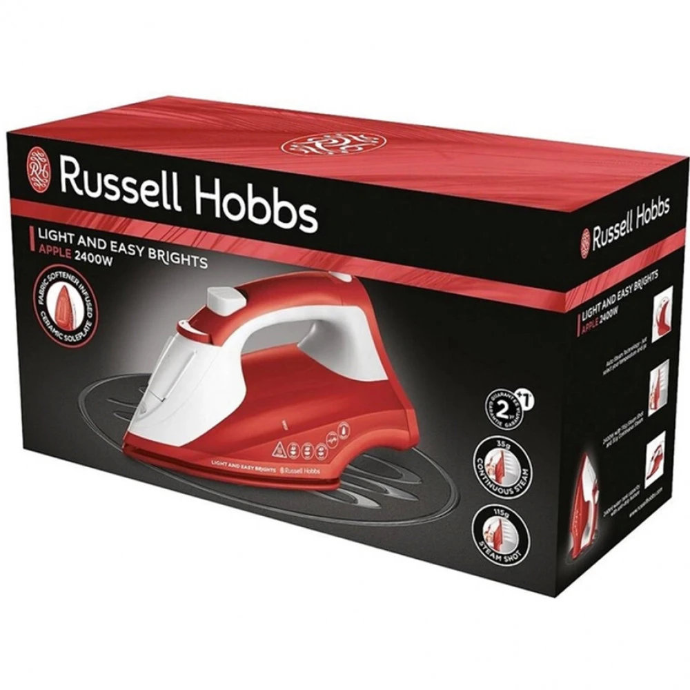 Утюг Russell Hobbs 26481-56, 2400 Вт, керамика, красный — 3