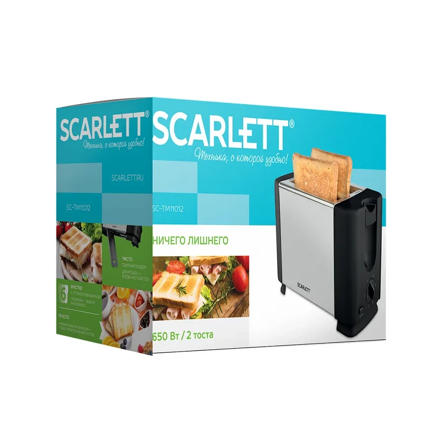 Scarlett SC-TM11012 тостер 650W, 6 режимов — 3