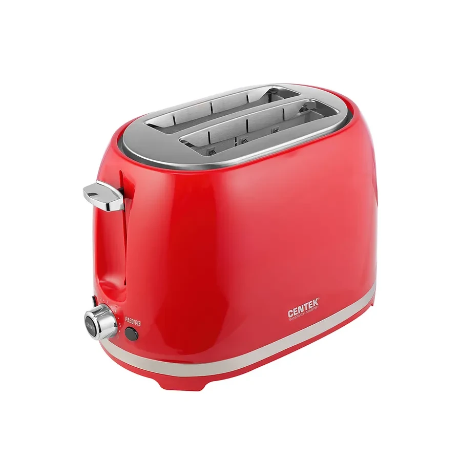 Centek СТ-1432 тостер 850W, 7 уровней, красный