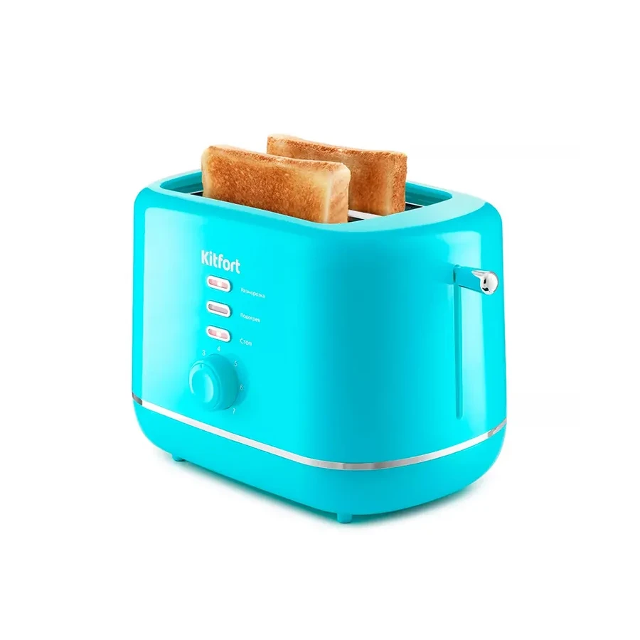 Kitfort КТ-2050-3 тостер 850W, 7 режимов, бирюзовый