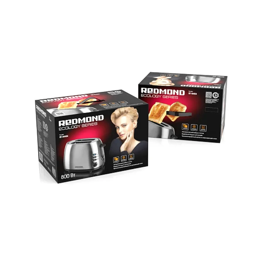 Redmond RT-M404 тостер 800W, нержавеющая сталь — 3