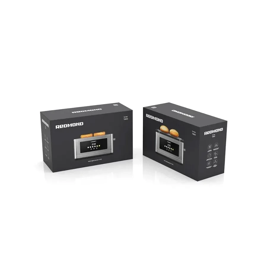 Redmond T900 тостер 850W, 6 режимов, сенсор, серый — 3