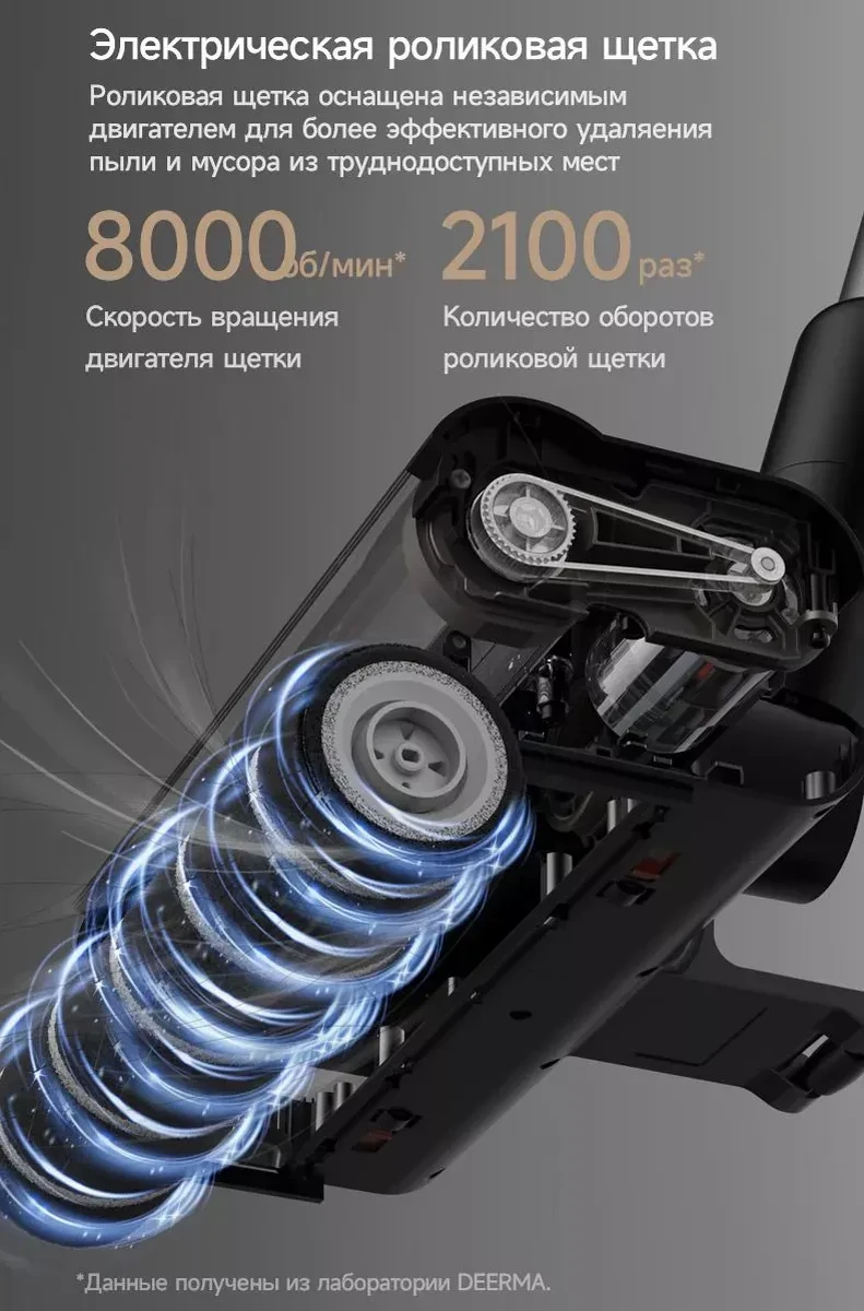 Вертикальный пылесос Deerma T30W, беспроводной — 5