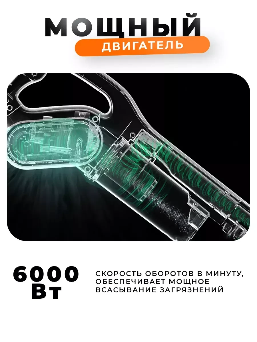 Пылесос Deerma DX700, вертикальный, 2в1, сухая — 3