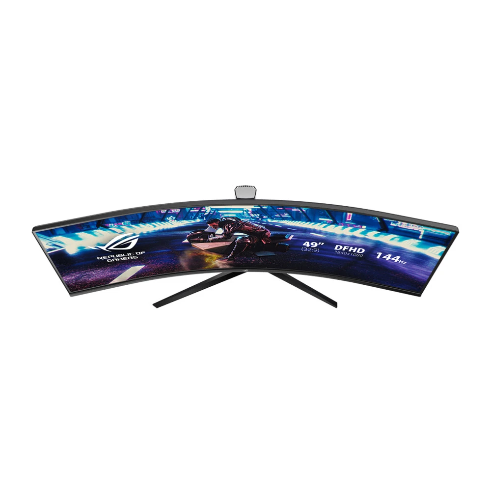 Монитор ASUS XG49VQ VA,49",32:9 UHD(3840x1080x144 Hz),400cd/m2,HDR 400,3000:1,178/178,4ms,Spks 5W,DP,2HDMI,3xUSB — 4