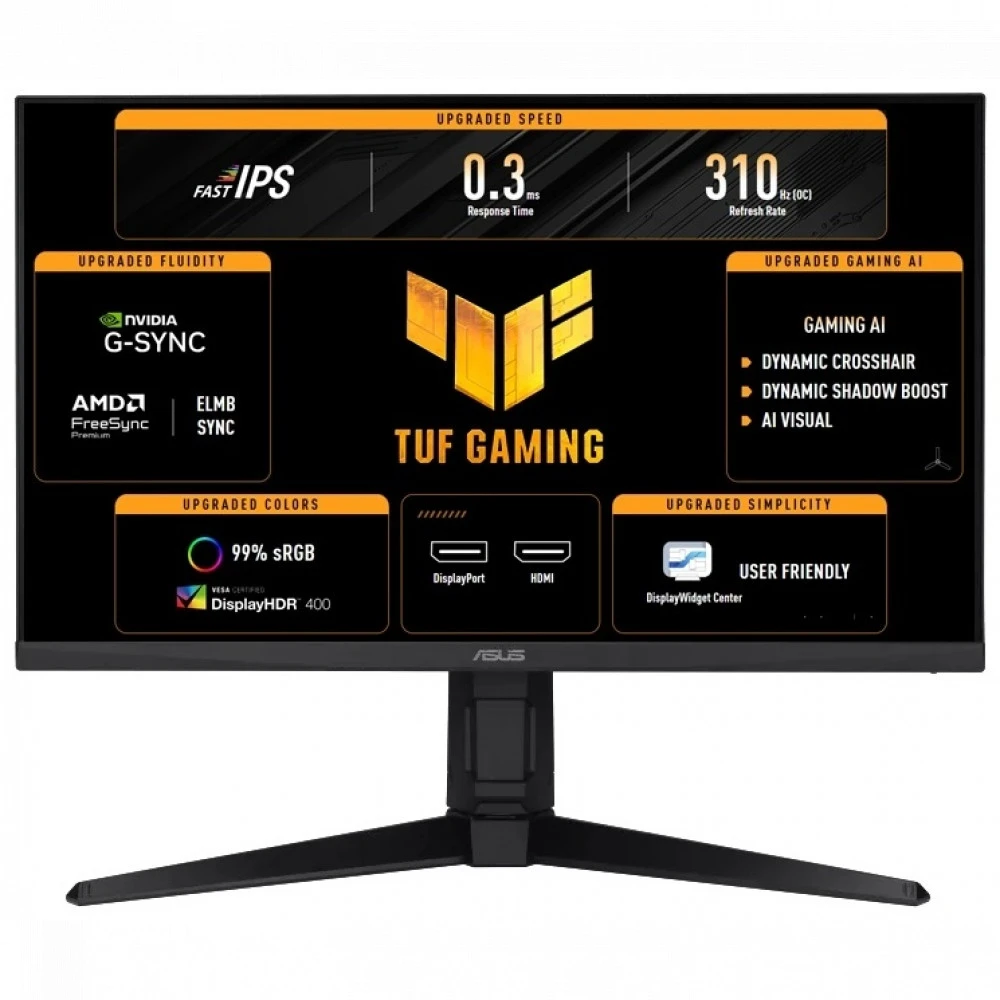 Монитор ASUS TUF Gaming VG259QMRL5A IPS,24.5",16:9 FHD (1920x1080x310Hz),400cd/m2,1000:1,178/178,0.3ms,2HDMI,DP,HAS
