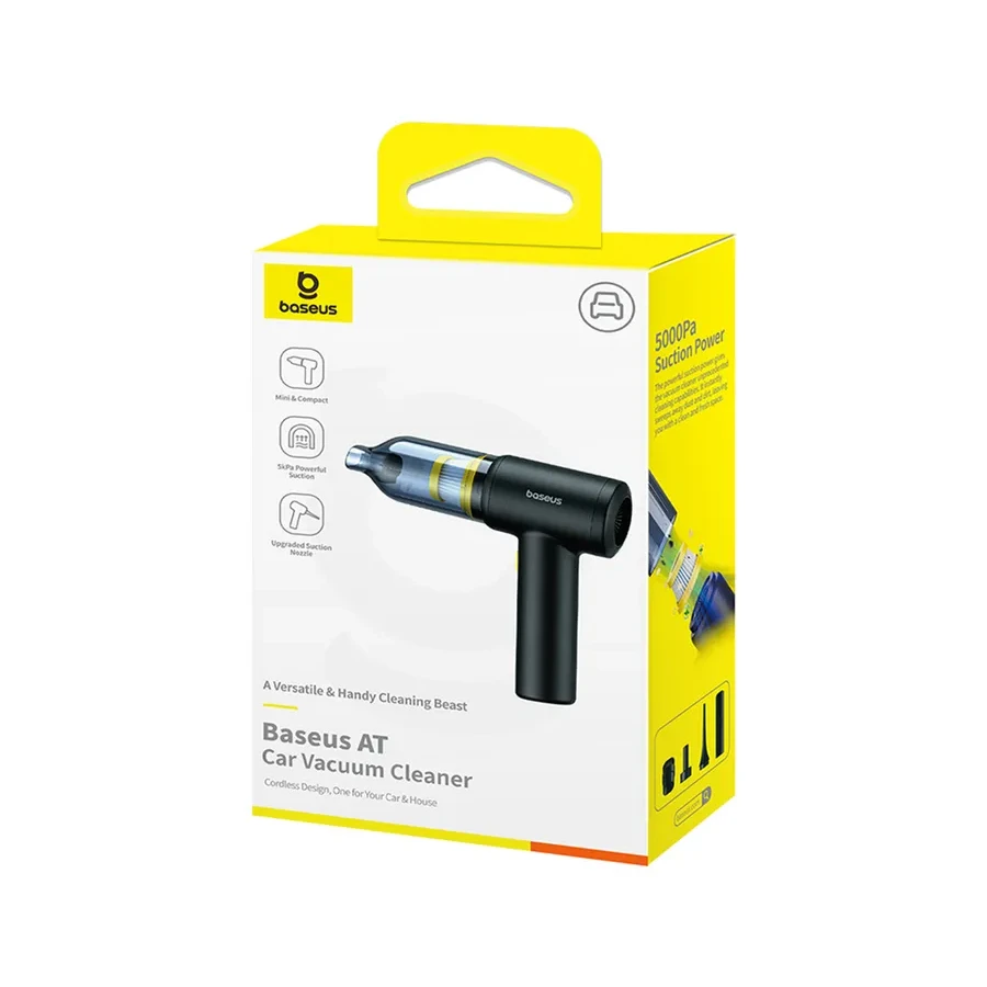 Пылесос автомобильный AT Car Vacuum, 5000Pa, Black — 3