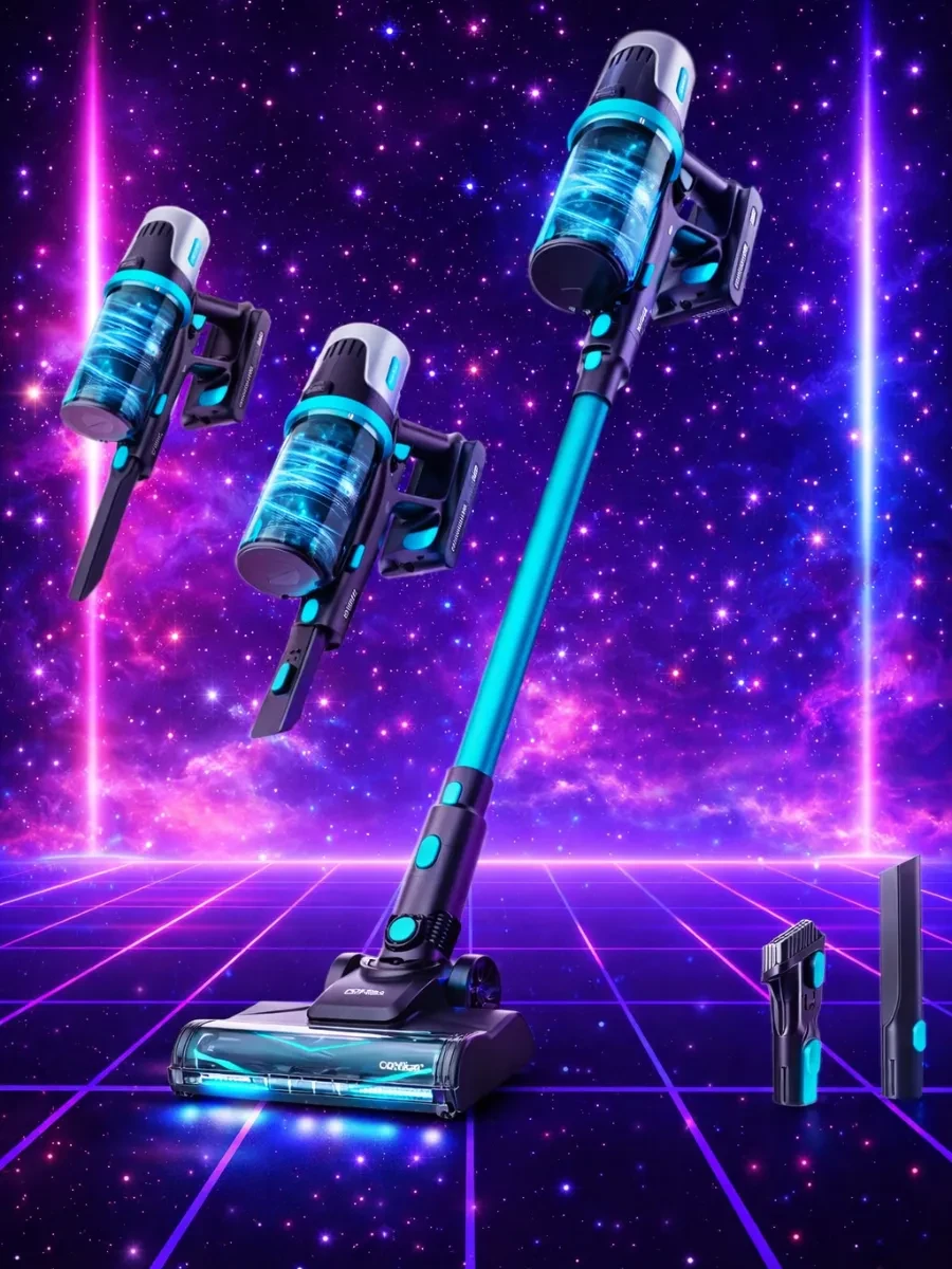 Пылесос вертикальный Cecotec Rockstar 1500, голубой — 2