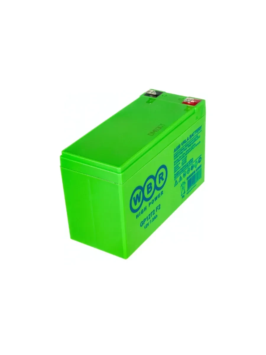 Батарея для UPS 12V,  7.2Ah, WBR GP1272 F2, 151x65x94mm — 3