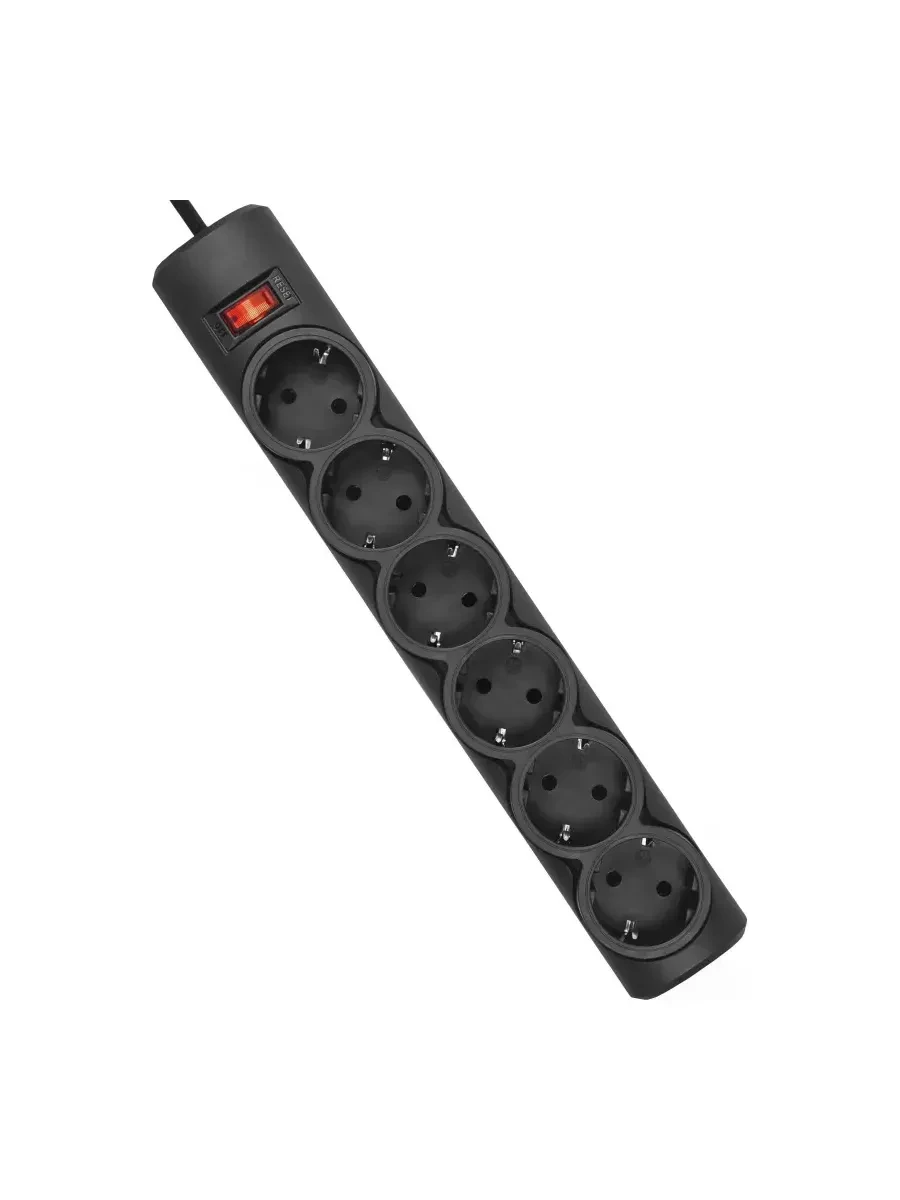 Сетевой фильтр Defender DFS 153 6 розеток Black
