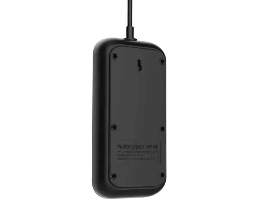 Сетевой фильтр, 6 розеток, 4 USB порта, 2500W — 3