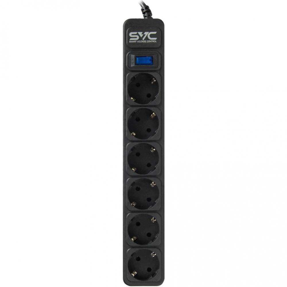 Setevoy filtr SVC ZC6S-30M, 6 розеток, 3 m