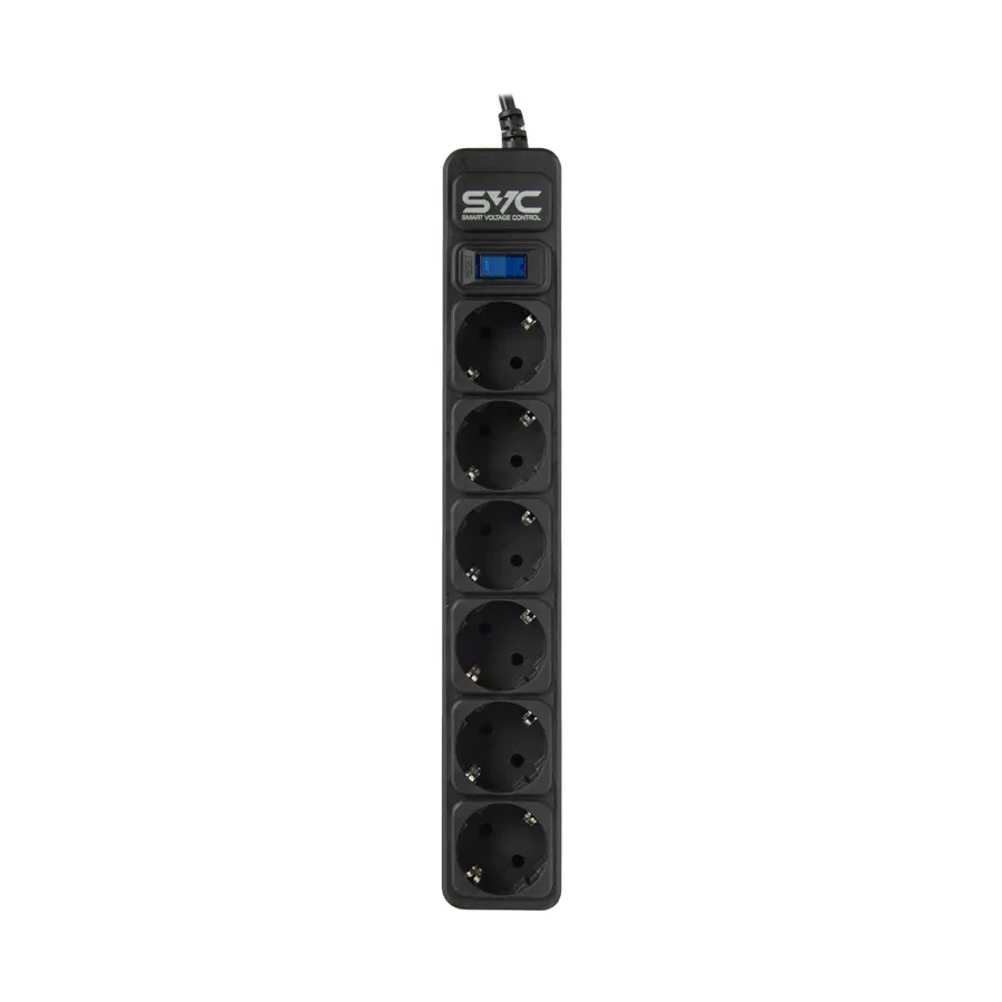 Setevoy filtr SVC ZC6S-50M, 6 розеток, 5 m