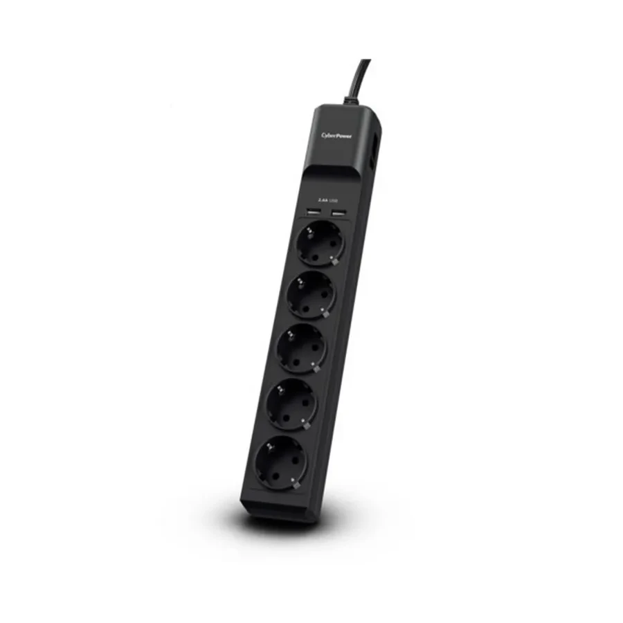 Сетевой фильтр CyberPower B0520SUC0-DE, 5 розеток, 2 USB