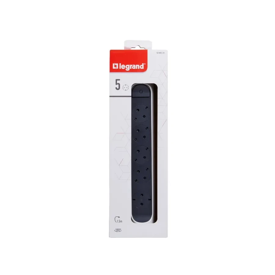 Сетевой фильтр Legrand 694531, 5 розеток, 1,5м — 3