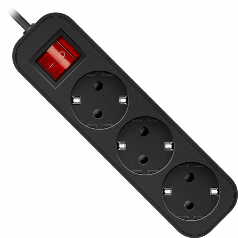 Удлинитель Defender G350 5м 3 розетки черный — 3