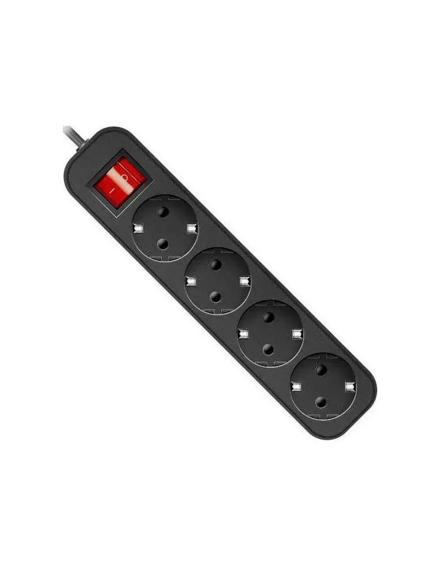 Удлинитель Defender G418 1,8м 4 розетки черный