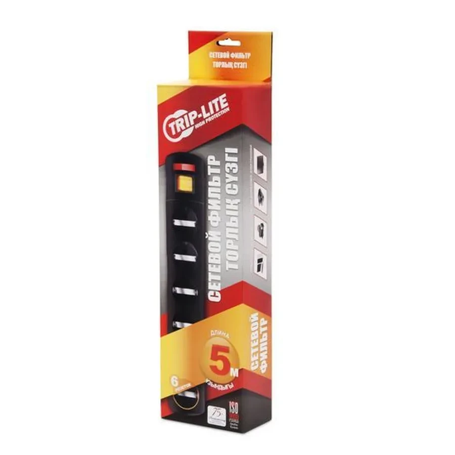Сетевой фильтр Trip-lite GR16-1379T, 6 розеток, 5м, чёрный — 3