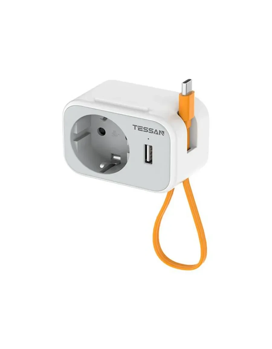 Сетевой фильтр Tessan TS-332, 1 розетка Type-C