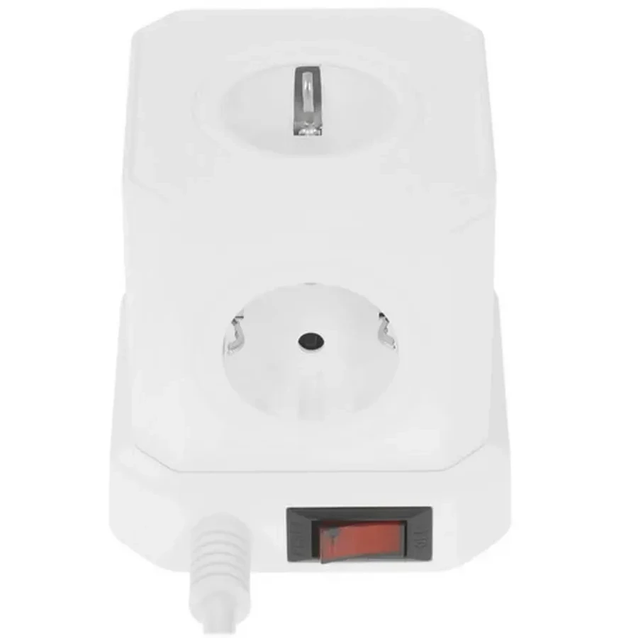 Сетевой фильтр Cablexpert Tower 5р, TWR-5-U4-W-3, 10А, 4хUSB, 3.1А, 3м, ур.защ. 4+, коробка белый — 3