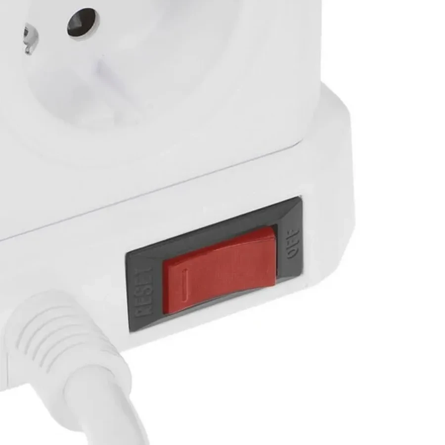 Сетевой фильтр Cablexpert Tower TWR-9-U4-W-2, 9р, 16А, 4хUSB, 3.1А, 2м, ур.защиты 4+, коробка белый — 5