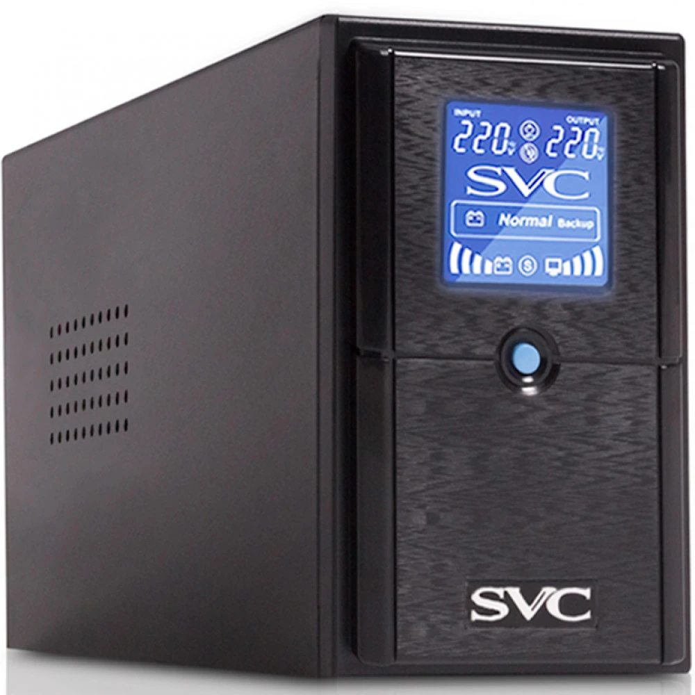 UPS SVC V-500-L-LCD, 500VA/300Vt, LCD, 3 розеток