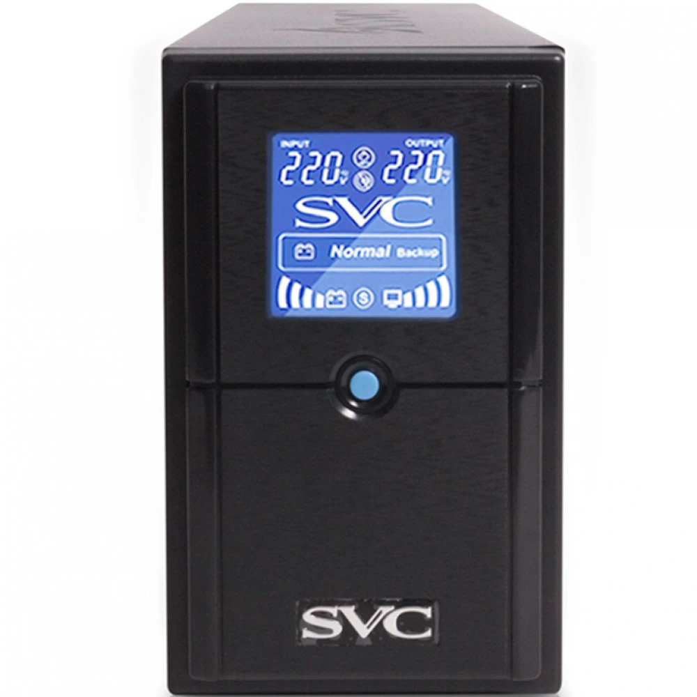 UPS SVC V-500-L-LCD, 500VA/300Vt, LCD, 3 розеток — 2