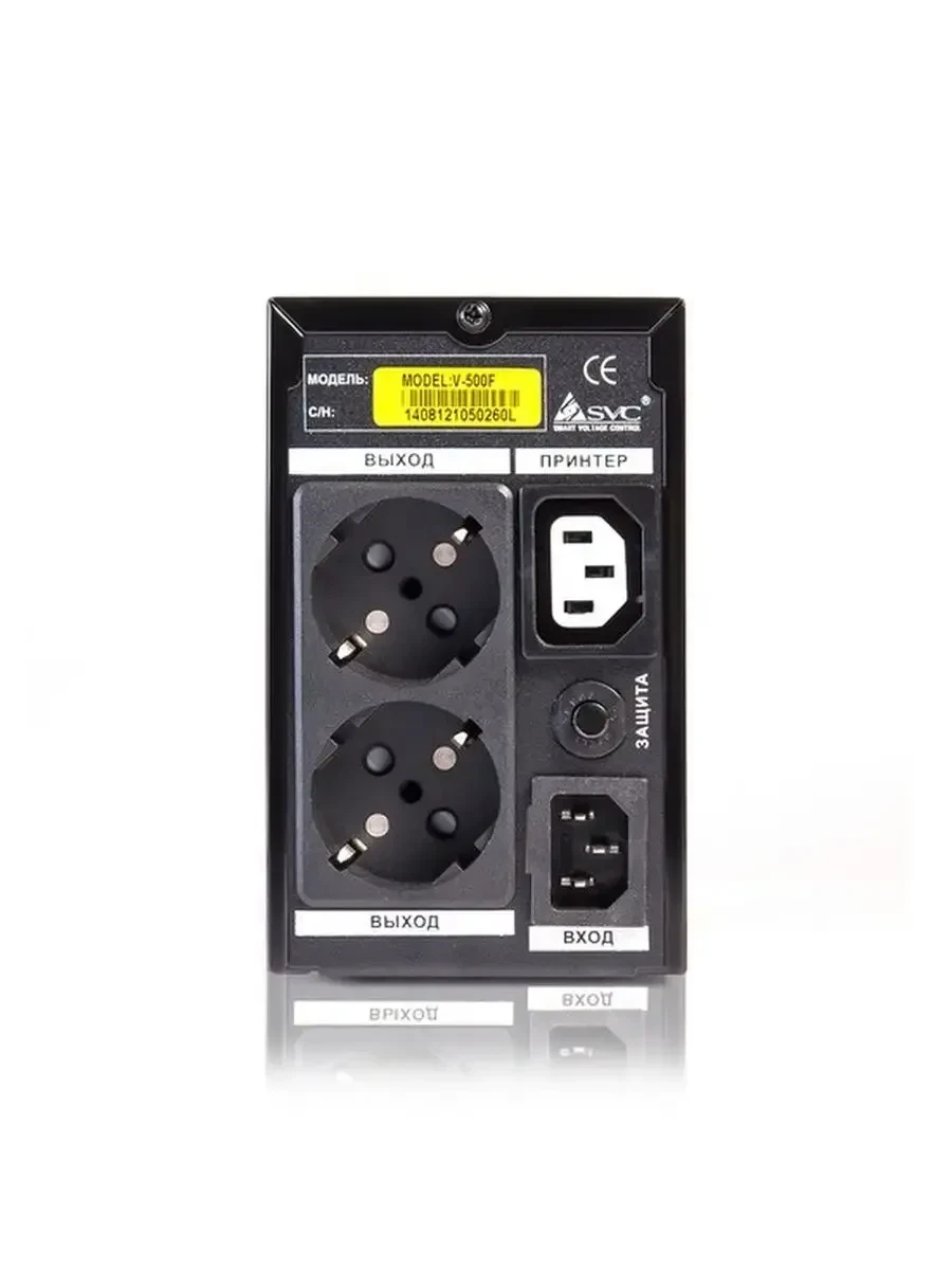 UPS SVC V-500-F, 500VA/300Vt, AVR, 3 розеток