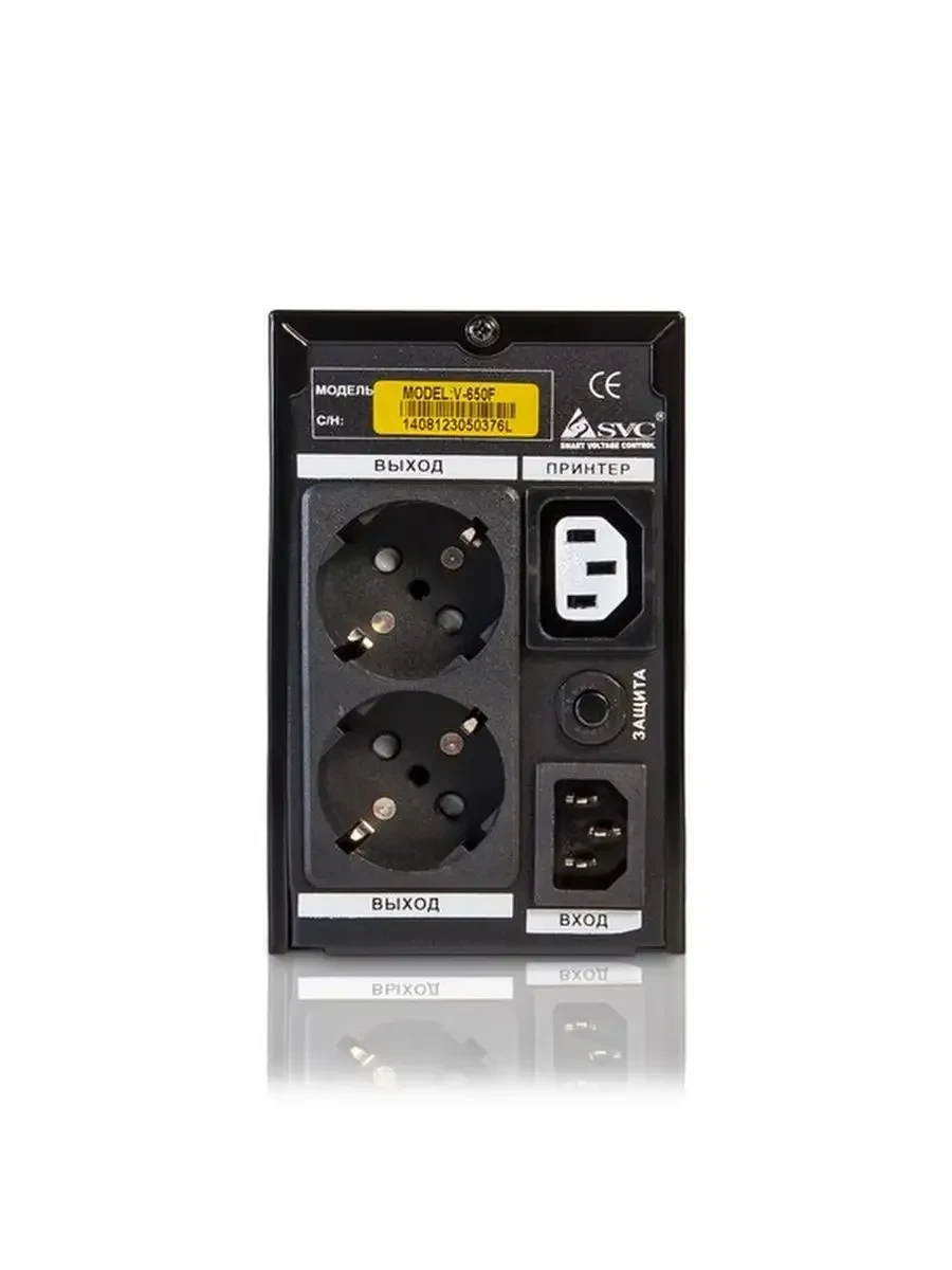 UPS SVC V-650-F, 650VA/390Vt, AVR, 3 розеток